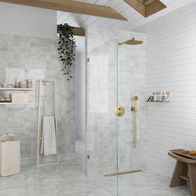 Apollo tile 4" x 4" Silken Glossy Tea Green Ceramic Tile (6.46 sq ft/case) - 60 Pack
