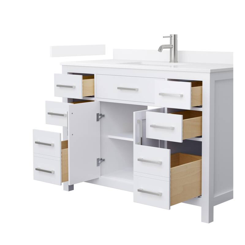 Wyndham Collection WCG2424-48S-QTZ-UNSMXX Beckett 48" Free Standing