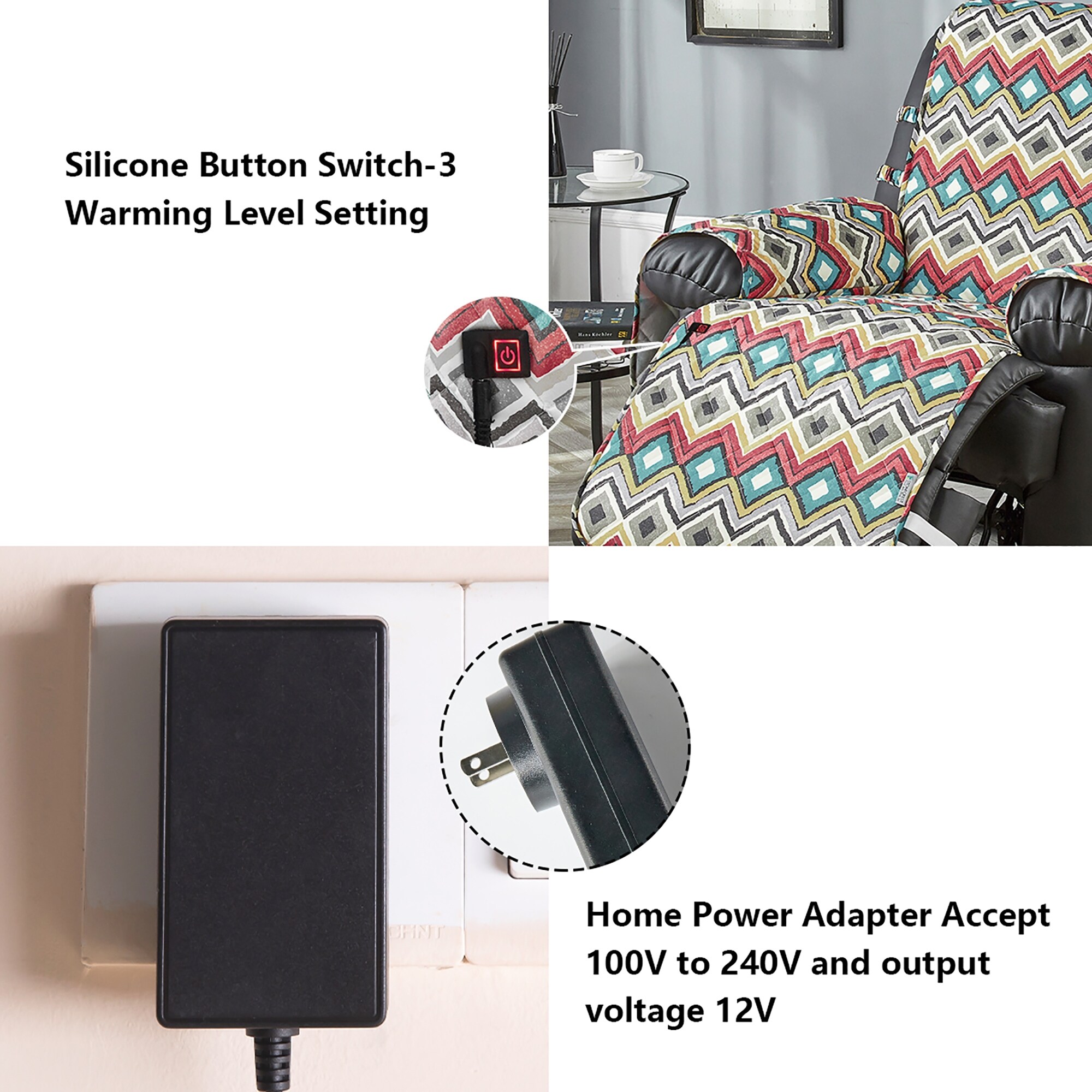 Power best sale recliner slipcover
