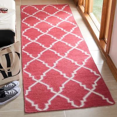 SAFAVIEH Handmade Flatweave Dhurries Gwendolene Modern Moroccan Wool Rug