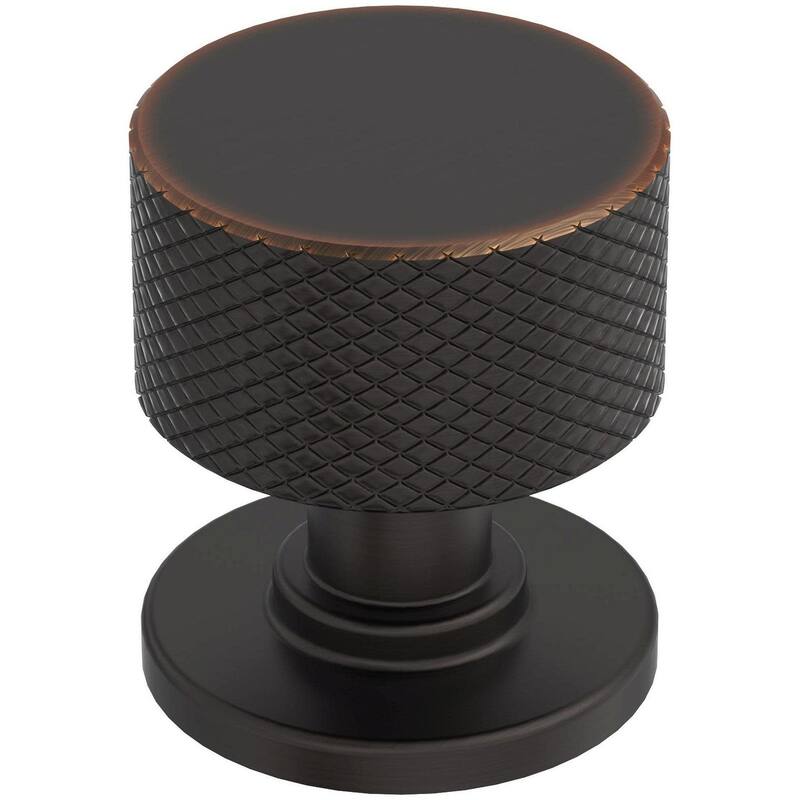 Amerock BP37632 Balata 1-1/8" Knurled Mushroom Cabinet Knob - Oil Rubbed Bronze
