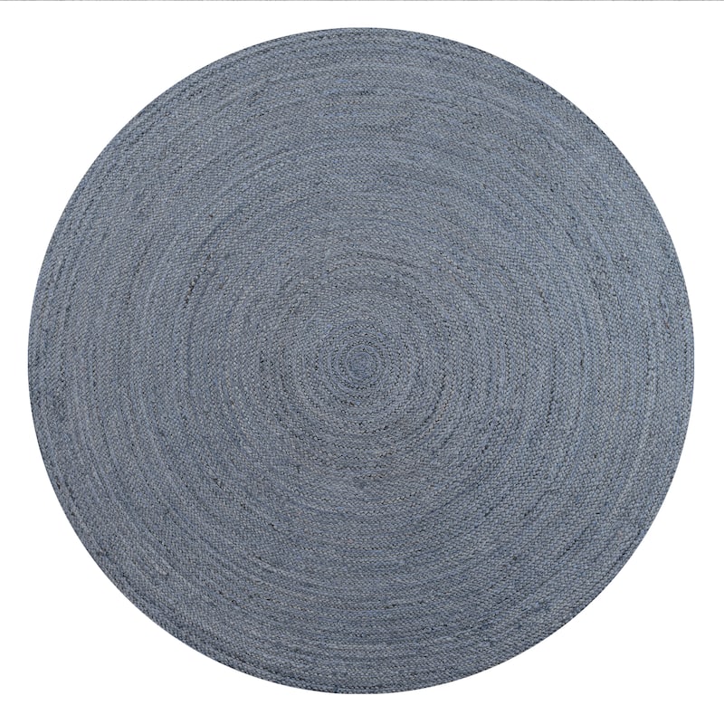 JONATHAN Y Abyss Braided Coastal Cottage Round Jute Area Rug