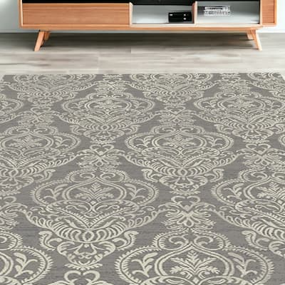 Guxi Stain Resistant Woven Area Rug By HomeRoots
