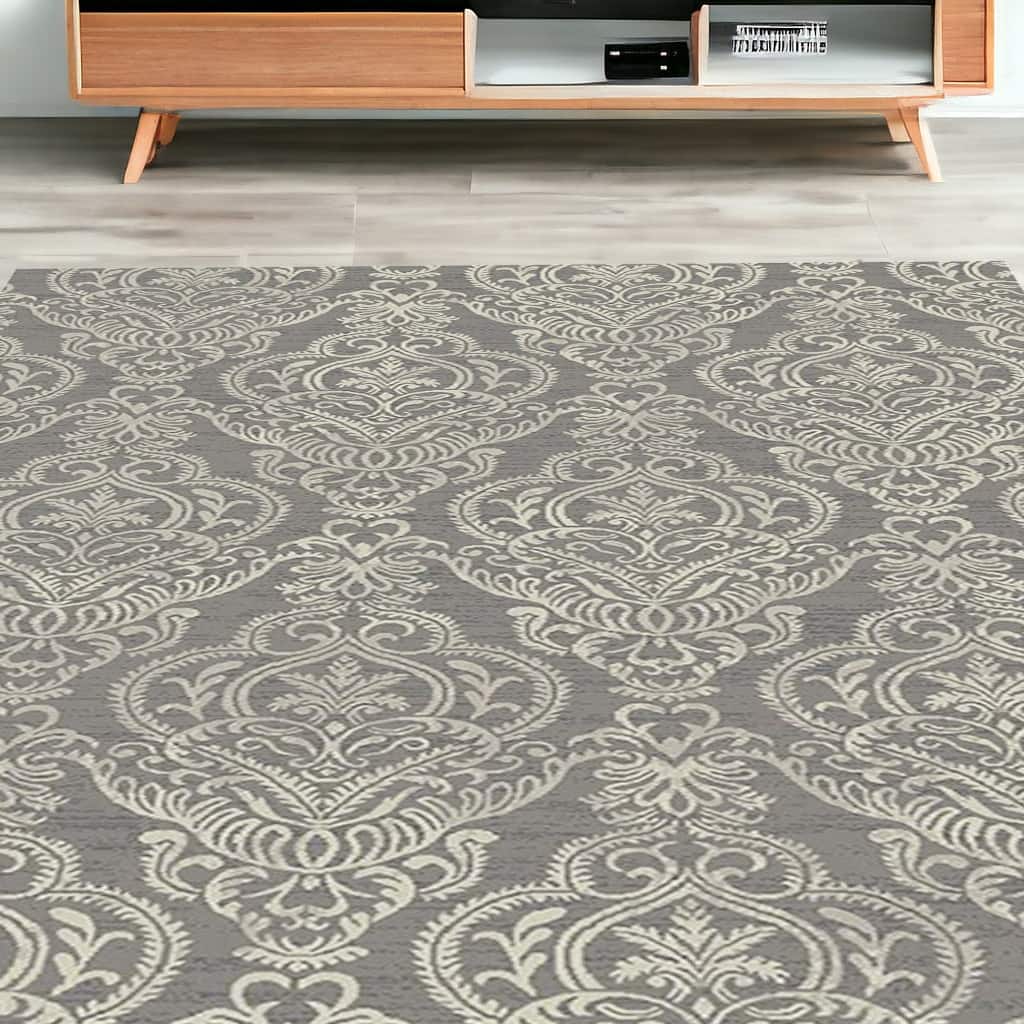 Guxi Stain Resistant Woven Area Rug By HomeRoots