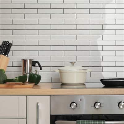 Merola Tile Menorca White 2-1/2" x 12-7/8" Ceramic Wall Tile