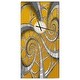 preview thumbnail 2 of 12, Designart 'Time Spiral in Antique Style' Oversized Contemporary Wall CLock
