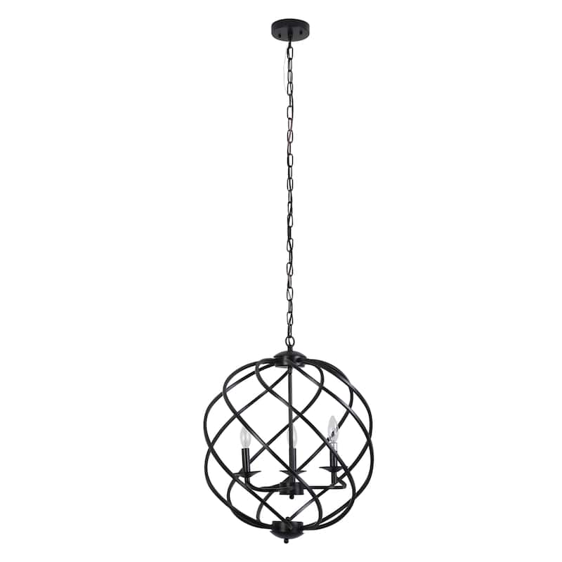 3-light Hanging Globe Pendant