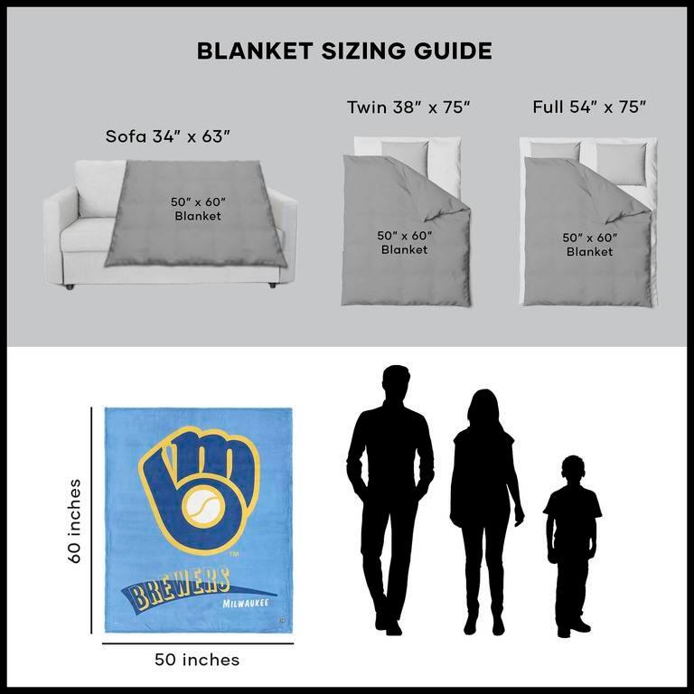 MLB CC Throwback Silk Touch Sherpa Throw Blanket