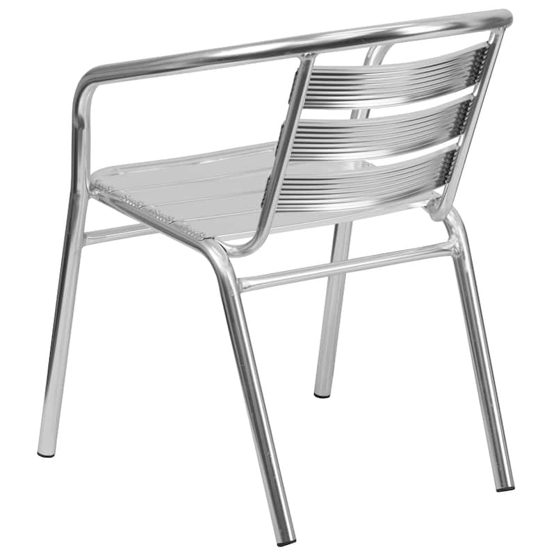 Aluminum Indoor/ Outdoor Stackable Arm Chair (Set of 4)