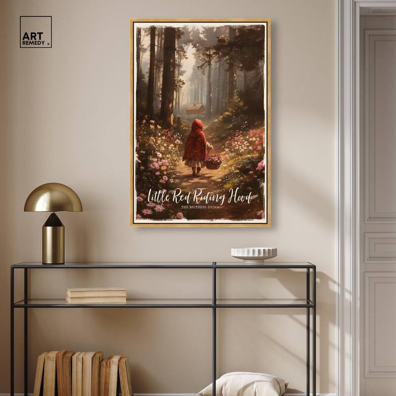 Classic Red Riding Hood Canvas by Art Remedy