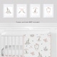 preview thumbnail 2 of 4, Sweet Jojo Designs Pink Grey Woodland Boho Dream Catcher Bunny Floral Collection Wall Decor Art Prints (Set of 4) - Rose Flower