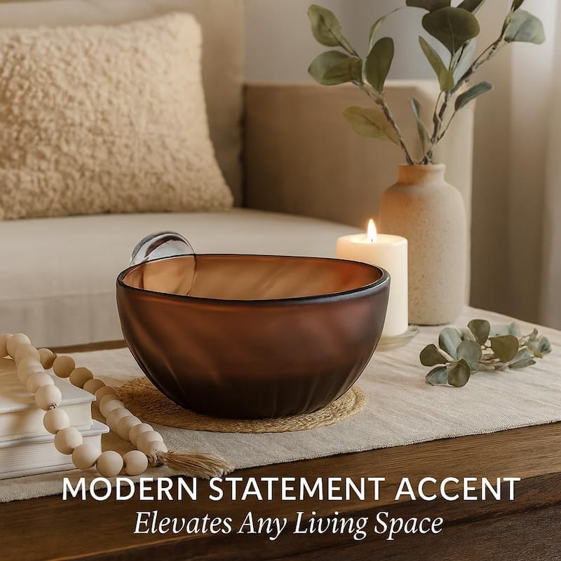 Aria Home Decorative Glass Centerpiece Bowl for Table Décor