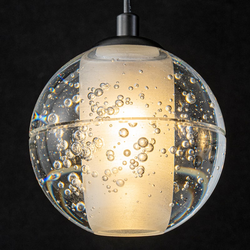 Starsky 5 Light Modern Linear Chandelier Cluster Kitchen Island Light with Glass Shade