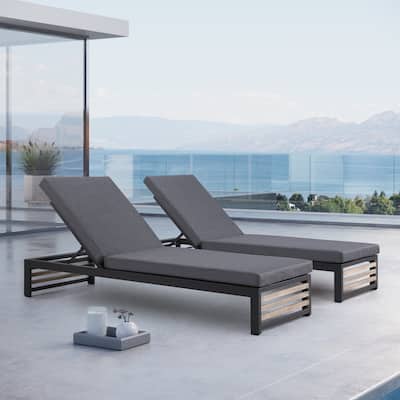Cadora Outdoor Chaise Lounge ( Set of 2)