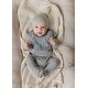 preview thumbnail 11 of 11, Ely's & Co. Organic Cotton Embroidered Collar Collection - Footie + Bonnet