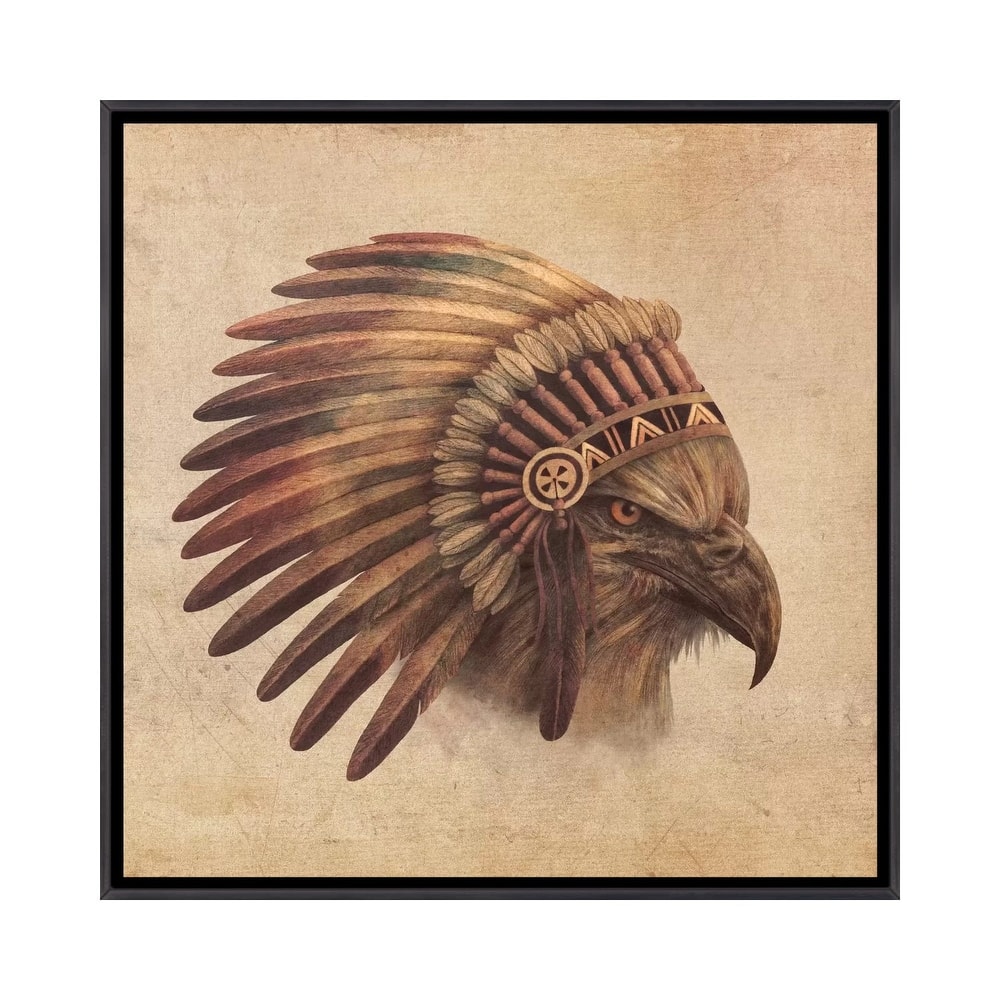 iCanvas "Eagle Chief 2" by Terry Fan Framed