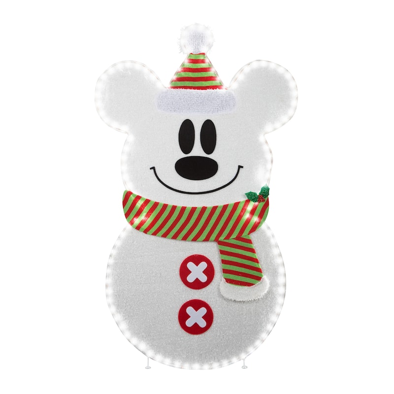 Holiday Flat-Tastics-Mickey Stylized Snowman-45"-Disney