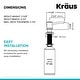 preview thumbnail 6 of 16, Kraus KSD-54 Boden Deck Mounted Soap and Lotion Dispenser with 17 oz