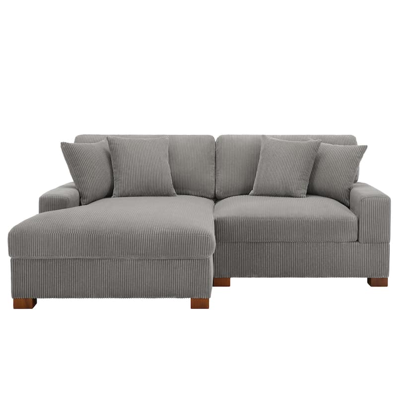 Modern Oversized Modular Sectional Sofa Set With Pillows