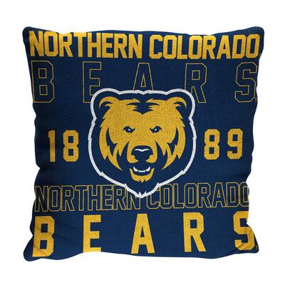 NCAA Northern Colorado Bears Stacked 20 Inch Pillow