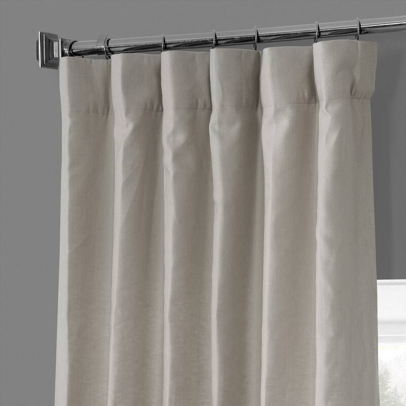 Exclusive Fabrics French Linen Lined Curtain Panel (1 Panel)