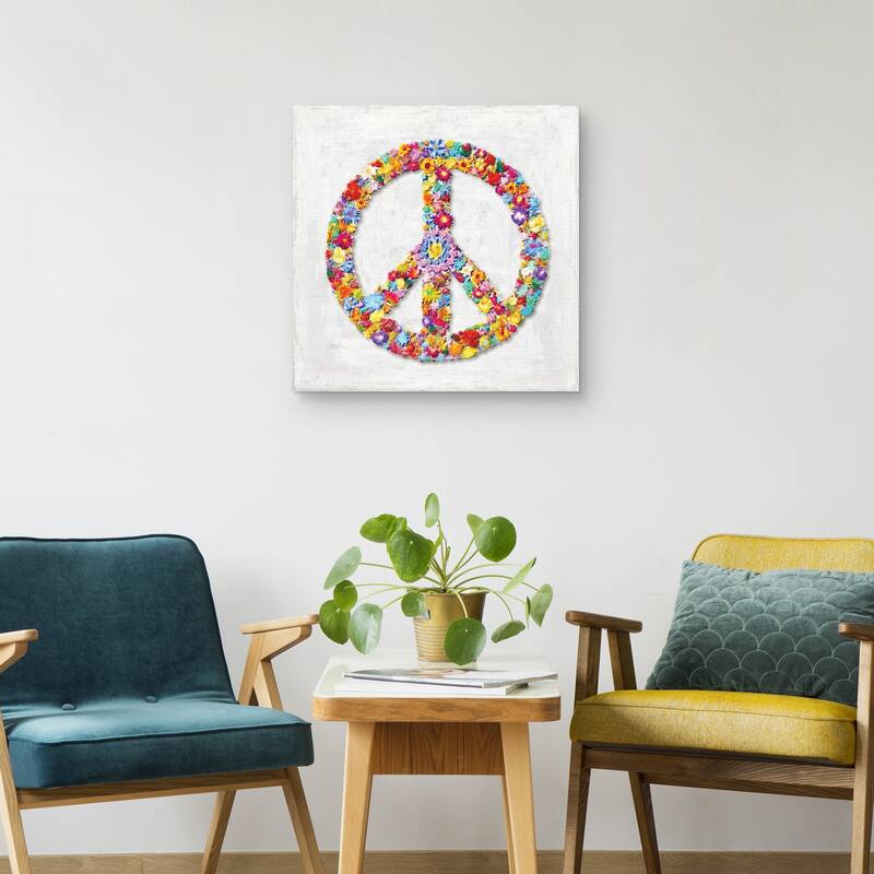 Peace Sign by Jamie MacDowell Canvas Art Print