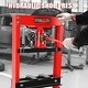 preview thumbnail 1 of 4, 20T Hydraulic H-Frame Garage Adjustable Shop Press with Pressure Gauge Red With Watch