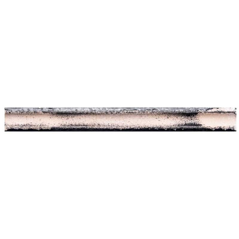 The Tile Life Fresno 0.625x6 Black Ceramic Pencil Wall Tile - 0.625 x 6 - 1 Piece