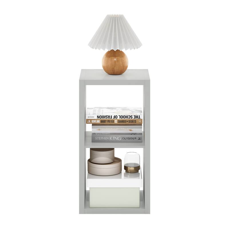 Furinno Cubicle Open Back Decorative Cube Storage Organizer, 2-Cube