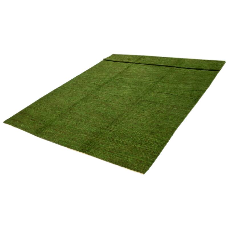 ECARPETGALLERY Hand-knotted Finest Peshawar Ziegler Lime Wool Rug - 9'8 x 14'8