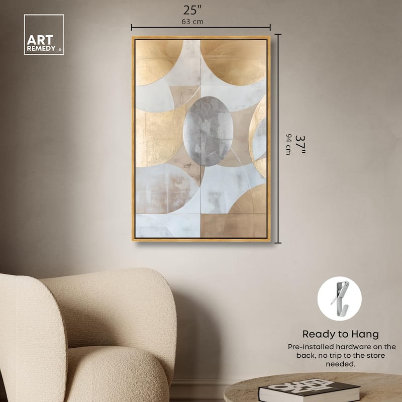 Golden Orb II Canvas by Art Remedy