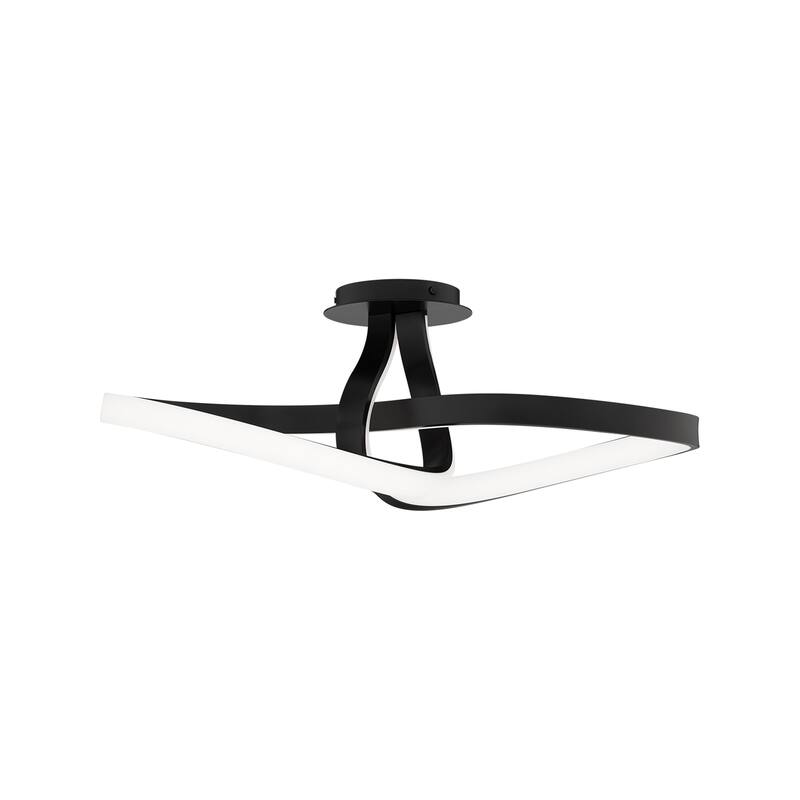 Mobius 10in LED Flush Mount 3000K - Black - 24