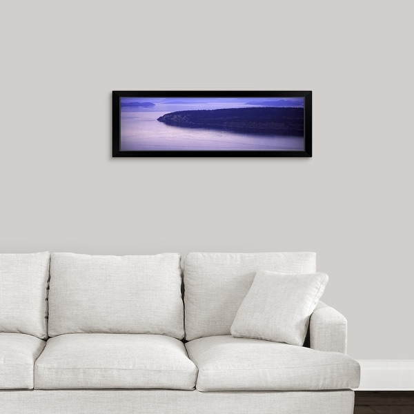 "Orcas Island, Turtleback Mountain, San Juan Islands, Washington State" Black Framed Print
