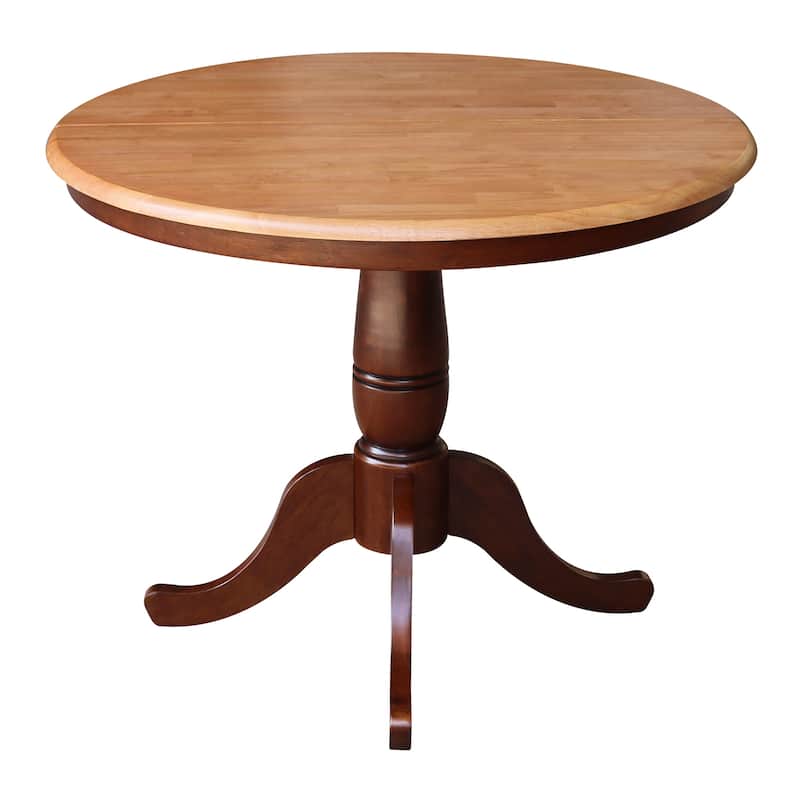 Copper Grove Wychwood Round 36-inch Pedestal Table with 12-inch Leaf