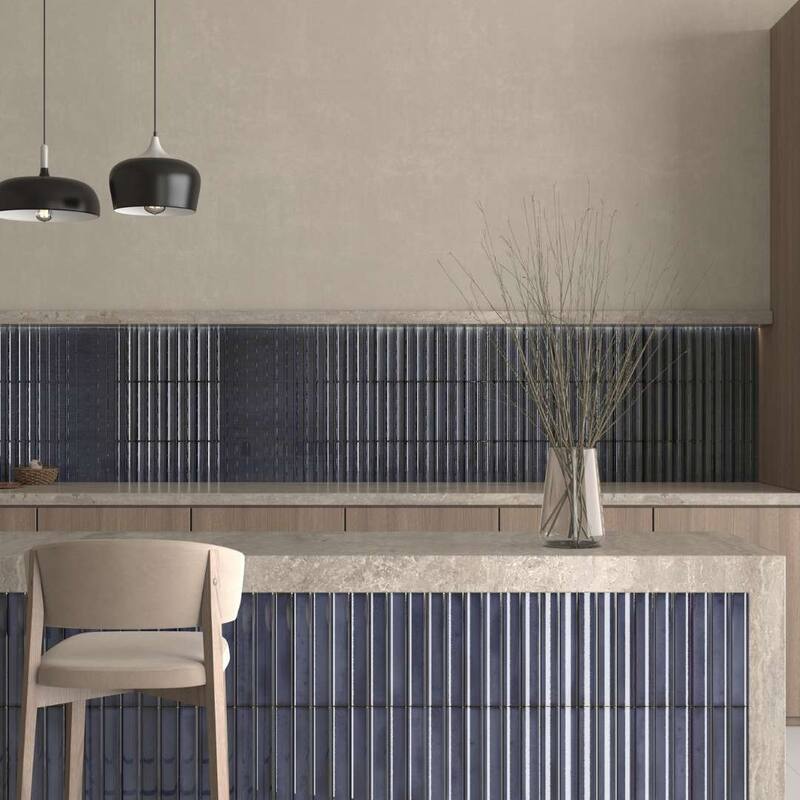 The Tile Life Sakura Fluted 4.5x9 Porcelain Wall Tile
