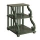 preview thumbnail 6 of 19, Lorraine Wood Scroll End Table by iNSPIRE Q Classic Sage