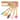 Cheer Collection Mini Silicone Baking Spatula Set for Kids with Bamboo Handles 5 Piece Utensil Set - Set of 5