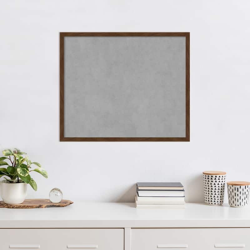 Amanti Art Carlisle Brown Narrow Framed Magnetic Board
