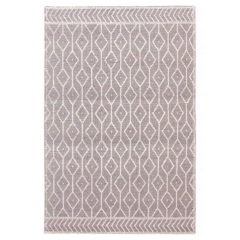 ECARPETGALLERY Braid weave Sienna Grey Wool Rug - 6'1 x 9'1 - Dark Grey - 6'1 x 9'1