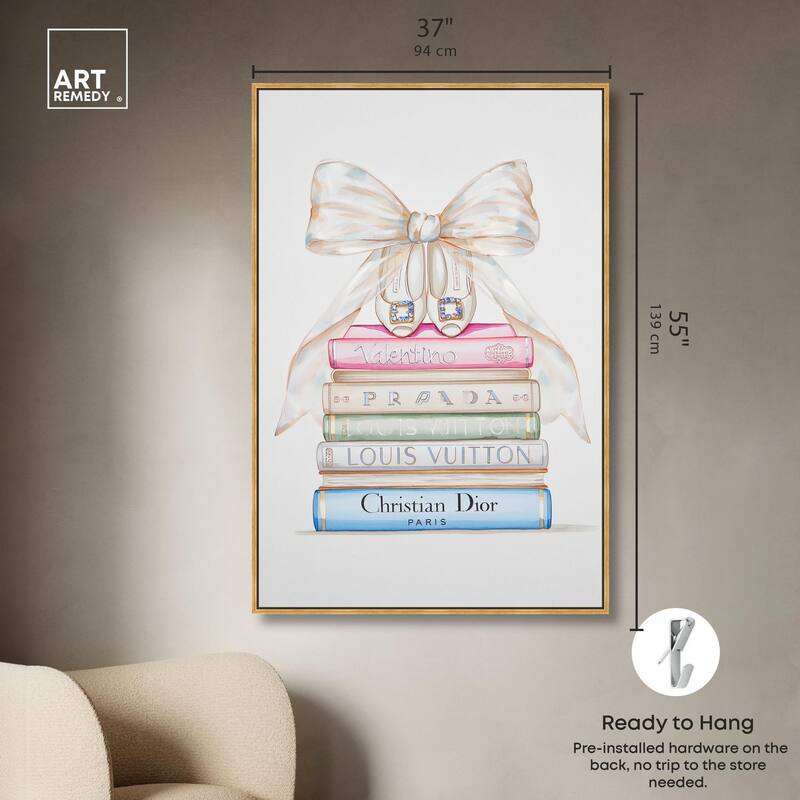 Heel and Luxury Books I Canvas by Art Remedy