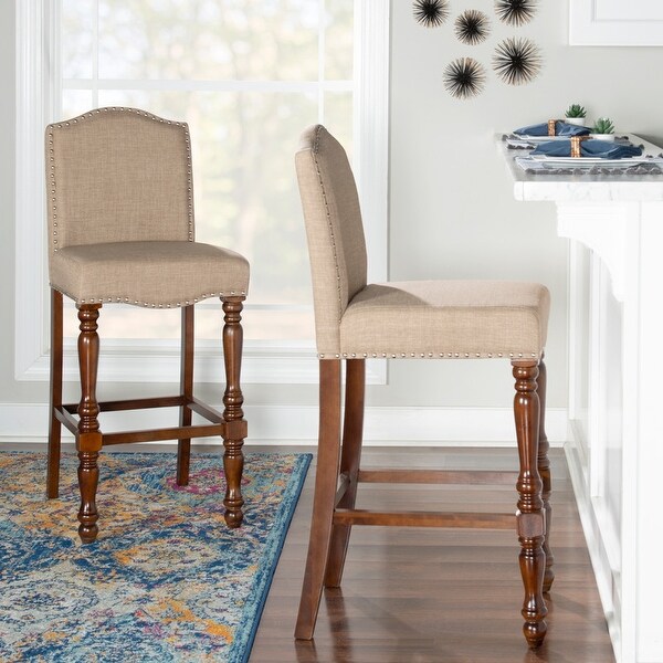 Linon Elkins Sold Wood Bar Stool. Opens flyout.