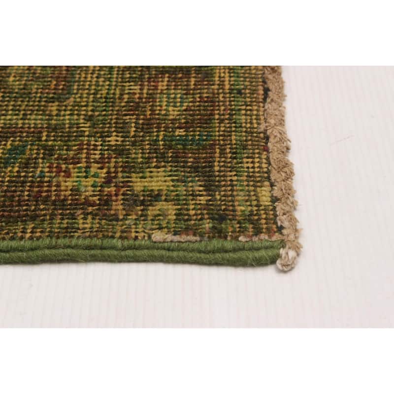 ECARPETGALLERY Hand-knotted Color Transition Green Wool Rug - 9'8 x 12'4