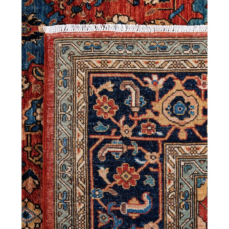 Serapi One-of-a-Kind Hand-Knotted Area Rug - Red - 9' 2" x 11' 10"