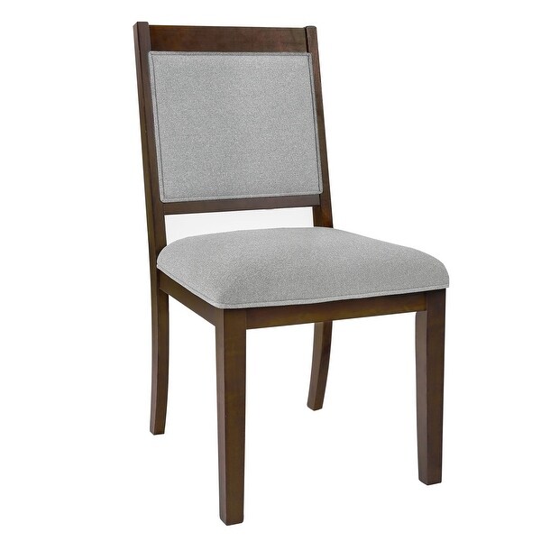 HomePop Open Back Upholstered Wood Frame Dining Chair - Set
