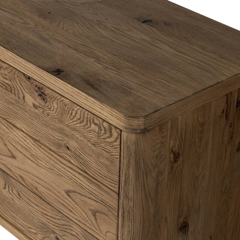 Marie Media Console-Smoked Black Oak Veneer