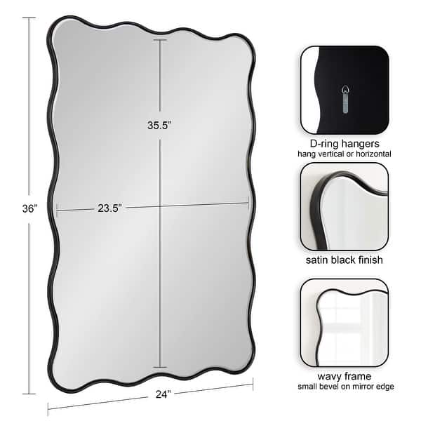 dimension image slide 0 of 4, Kate and Laurel Viona Rectangle Mirror
