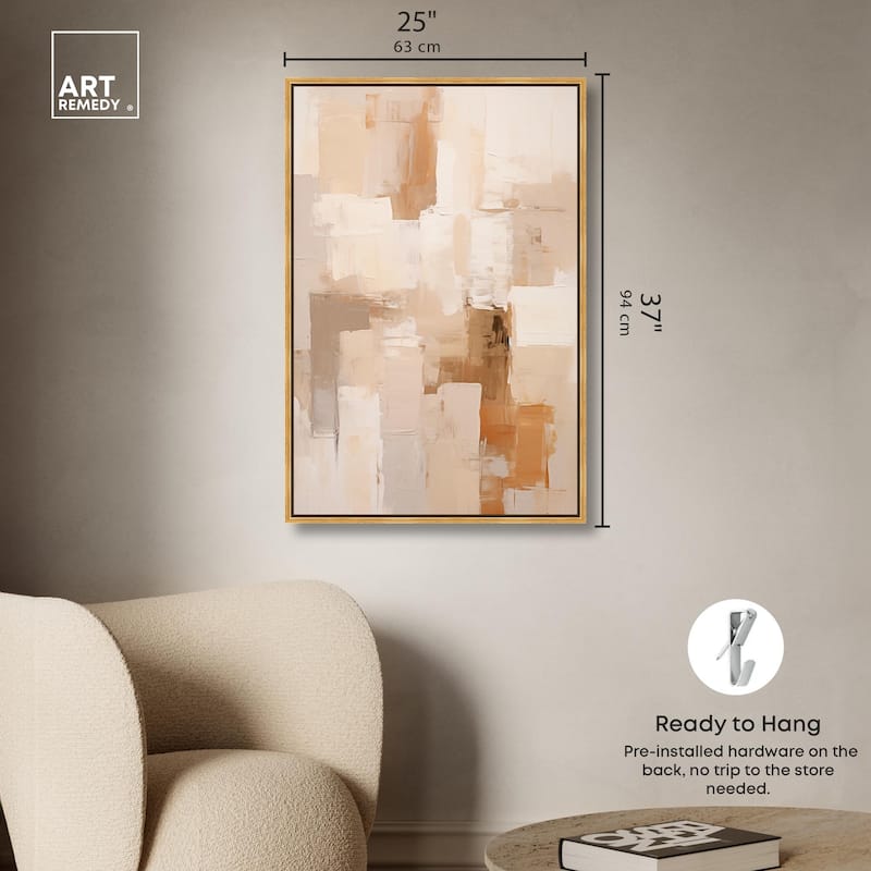 Sandstone Hush Canvas by Art Remedy
