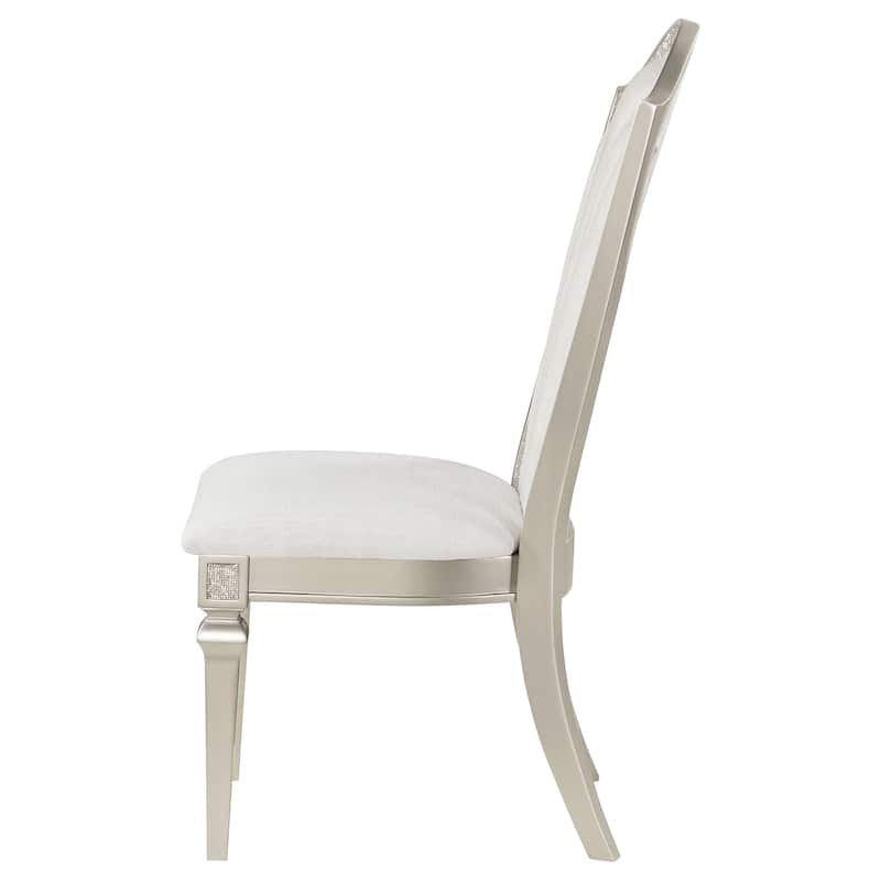 Evangeline Silver Oak Wood Dining Side Chair (Set of 2)