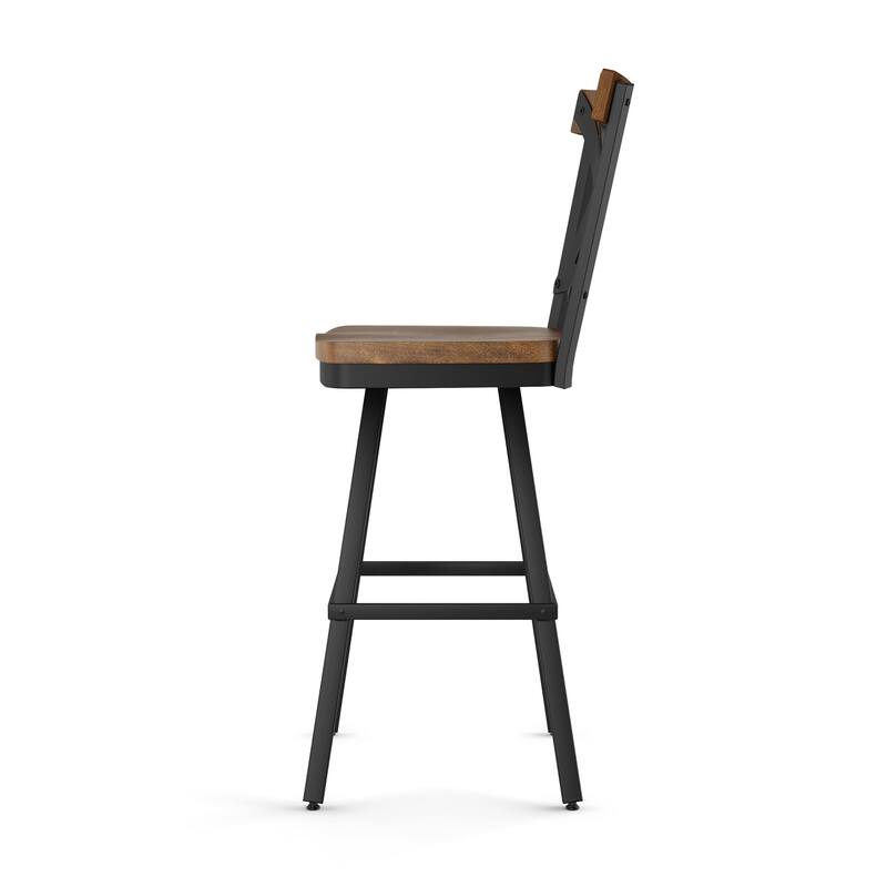 Amisco Jasper Swivel Counter and Bar Stool