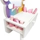 preview thumbnail 7 of 5, Teamson Kids Colorful Butterfly-Shaped Tabletop Vanity with Illuminated Mirror